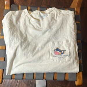 Vineyard Vines Men’s Long Sleeve Medium Shirt Boston Edition white